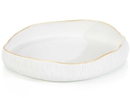 John Richard White Free-Form Decorative Bowl
