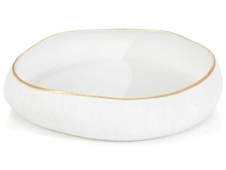 John Richard White Free-Form Decorative Bowl