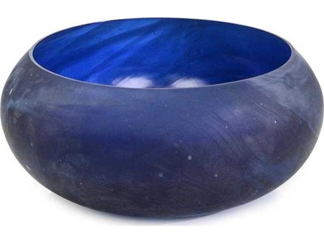 John Richard Laila Matte Blue Decorative Bowl