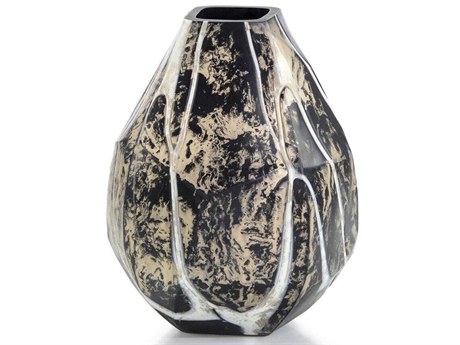 John Richard Black Beige Hermes Vase