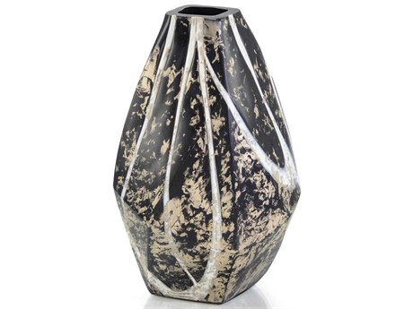 John Richard Black Beige Hermes Vase
