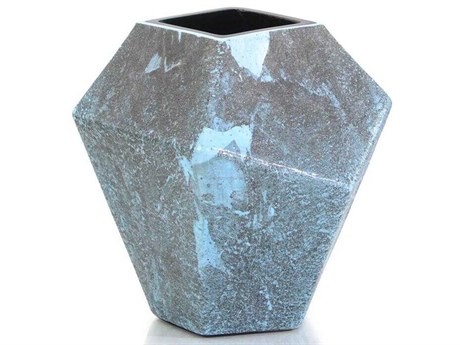 John Richard Icy Blue Facet Vase