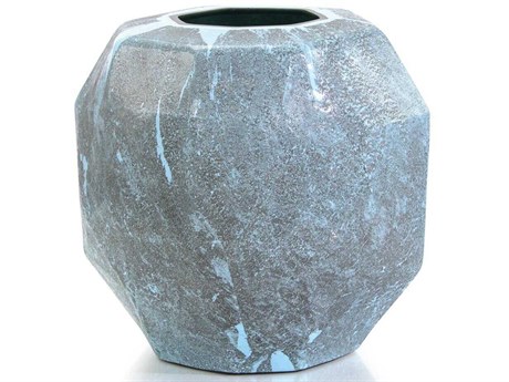John Richard Icy Blue Facet Vase