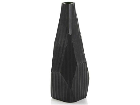 John Richard Black Striae Vase