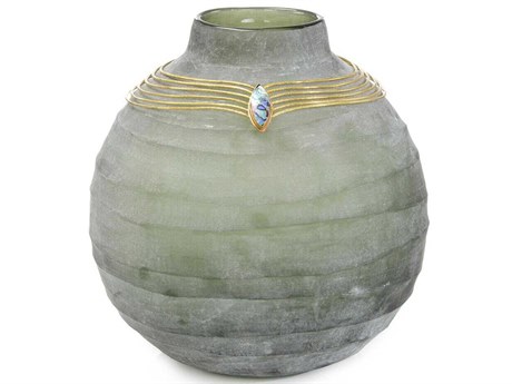 John Richard Matte Grey Cleopatra Vase