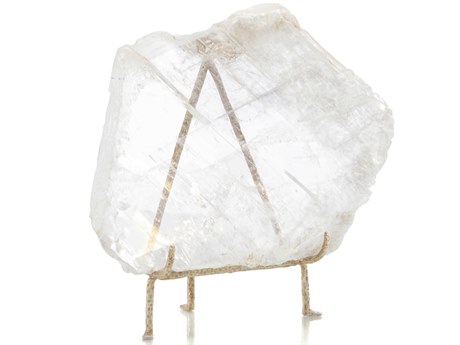 John Richard Natural Selenite on Brass Stand