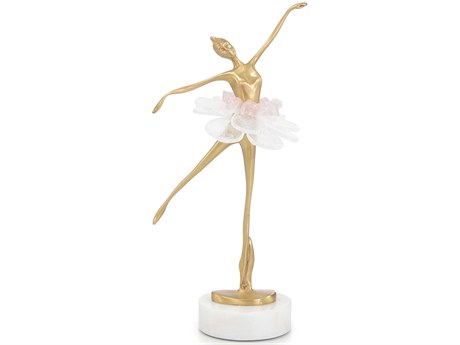 John Richard Brass Selenite Ballet-I Sculpture