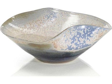 John Richard Blue Cloudy Skies Decorative Bowl