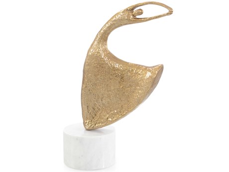 John Richard Gold Windswept Waltz Sculpture
