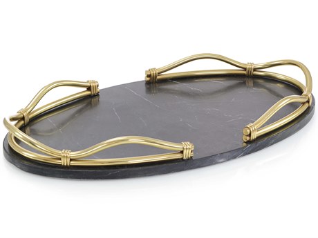 John Richard Black Gathering Knot Serving Tray
