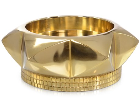 John Richard Champagne Brass Giza Decorative Bowl