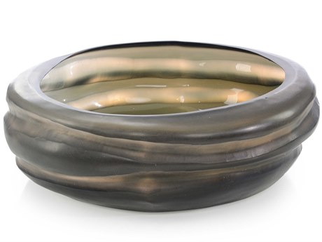 John Richard Misty Brown Blue Torbell n Decorative Bowl