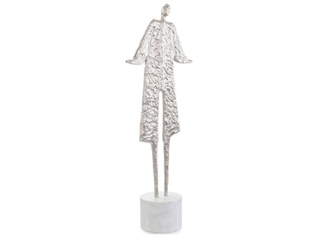 John Richard Nickel Posing Silhouette on Marble Sculpture
