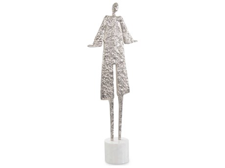 John Richard Nickel Posing Silhouette on Marble Sculpture