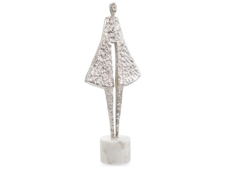John Richard Nickel Candid Silhouette on Marble Sculpture