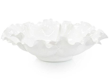 John Richard White Flowing Decorative Bowl