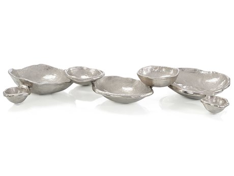 John Richard Washed Nickel Bubble Decorative Bowl