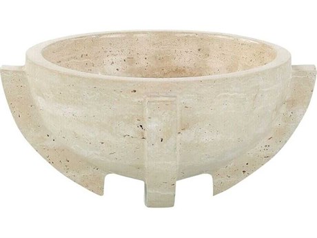 John Richard White Brown Cavern Decorative Bowl