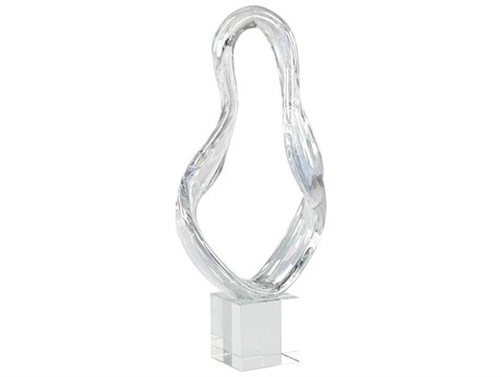 John Richard Prismatic Loop on Crystal Base Sculpture