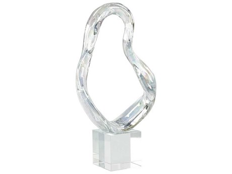 John Richard Prismatic Loop on Crystal Base Sculpture
