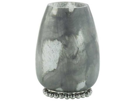 John Richard White Gray Stone Mist Vase