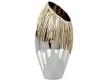 John Richard Nickel Gold Igneous Vase