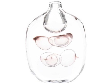 John Richard Clear Rose Bubble Vase