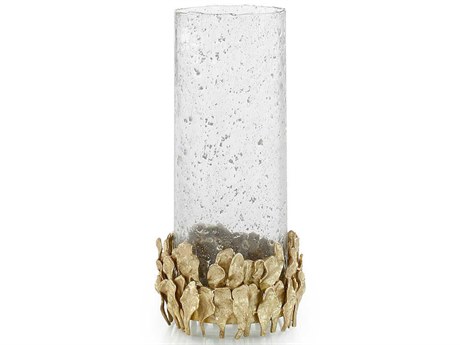 John Richard Plume Polished Brass Candle Holder