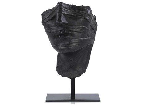John Richard Countenance on Iron Base Sculpture