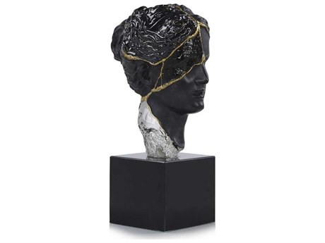 John Richard Fragmented Bust on Marble Base Sculpture
