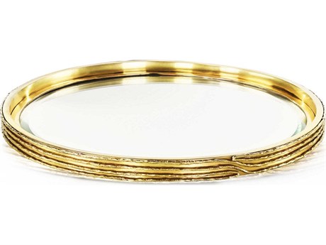 John Richard Ringed Brass Tray