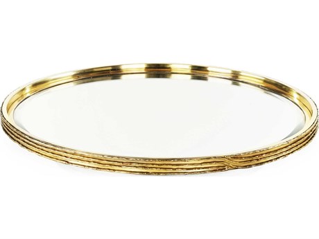 John Richard Ringed Brass Tray