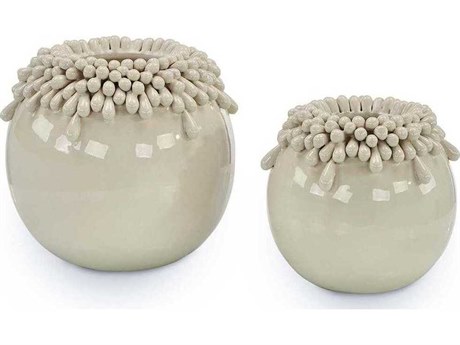 John Richard White Brigid Vase Set of 2
