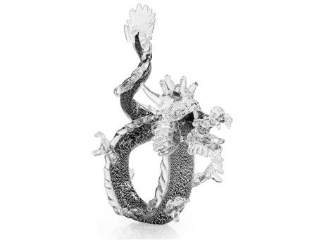 John Richard Blue Glass Dragon Sculpture
