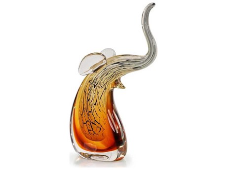 John Richard Abstract Glass Elephant Sculpture