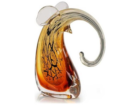 John Richard Abstract Glass Elephant Sculpture