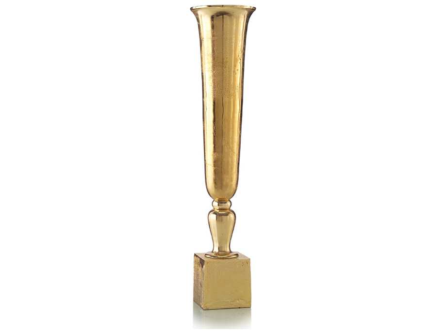 John Richard Very Tall Warm Gold Fluted Vase JRJRA9348