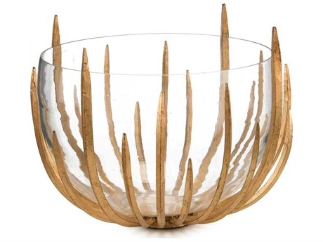 John Richard Hand-Finished Gold Star Struck Bowl