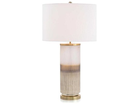 John Richard Mark McDowell Earth Gold Gray Glass Buffet Lamp