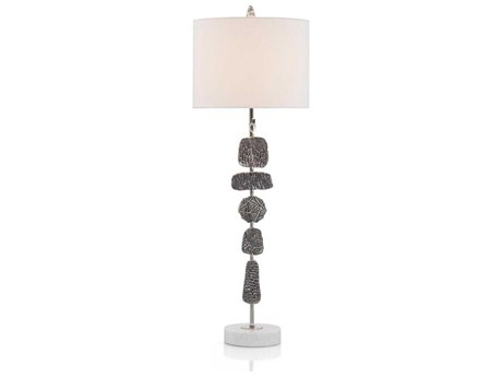 John Richard Mark McDowell Medallions Polished Nickel Buffet Lamp