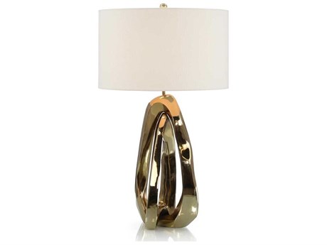 John Richard Mark McDowell Amorphic Antique Brass Gold Buffet Lamp