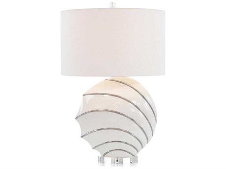 John Richard Orbital Glossy White Buffet Lamp