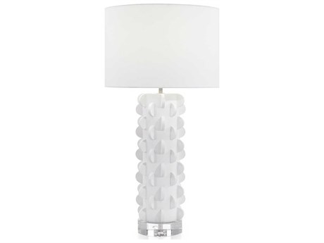 John Richard Ceramic Chalky White Buffet Lamp