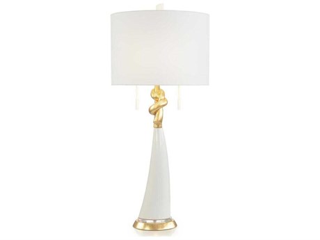 John Richard Loves Me Knot White Buffet Lamp