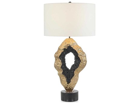 John Richard Hammered Gold Geode Buffet Lamp