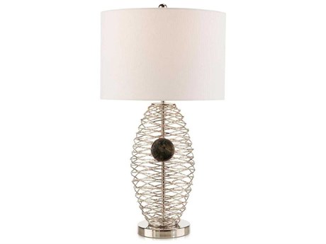 John Richard Jewel Brass Polished Nickel Buffet Lamp