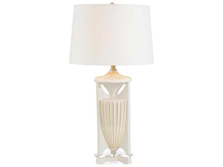 John Richard Kevin VonKluck Palmanova Gold White Buffet Lamp