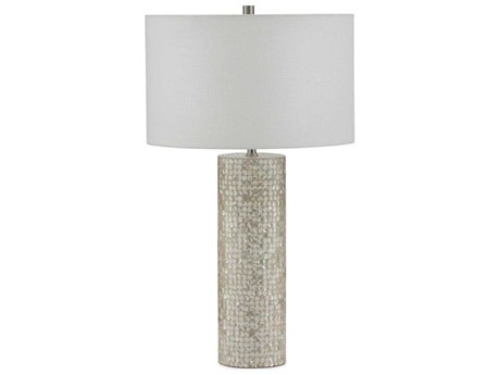 John Richard Speranza White Linen Buffet Lamp