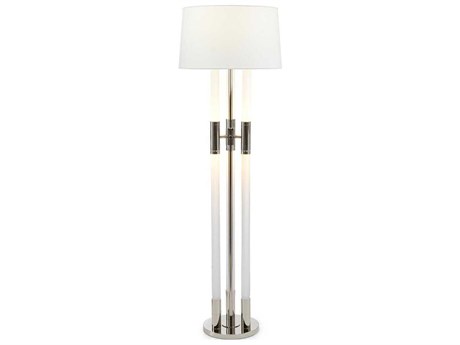 John Richard Troika Nickel Floor Lamp
