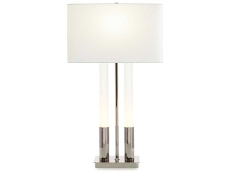 John Richard Gemini Nickel Buffet Lamp